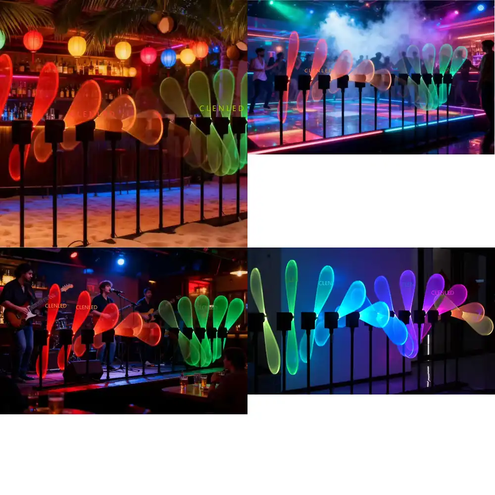 Decor Lighting Fans - 360도 회전 24V RGB LED 픽셀