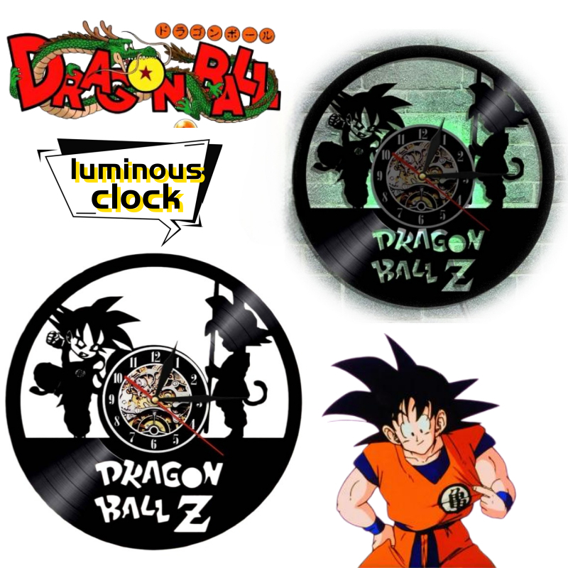 Lighting Home Decor Wall Clocks - 드래곤볼 손오공 개인 맞춤형 창의적인 벽시계