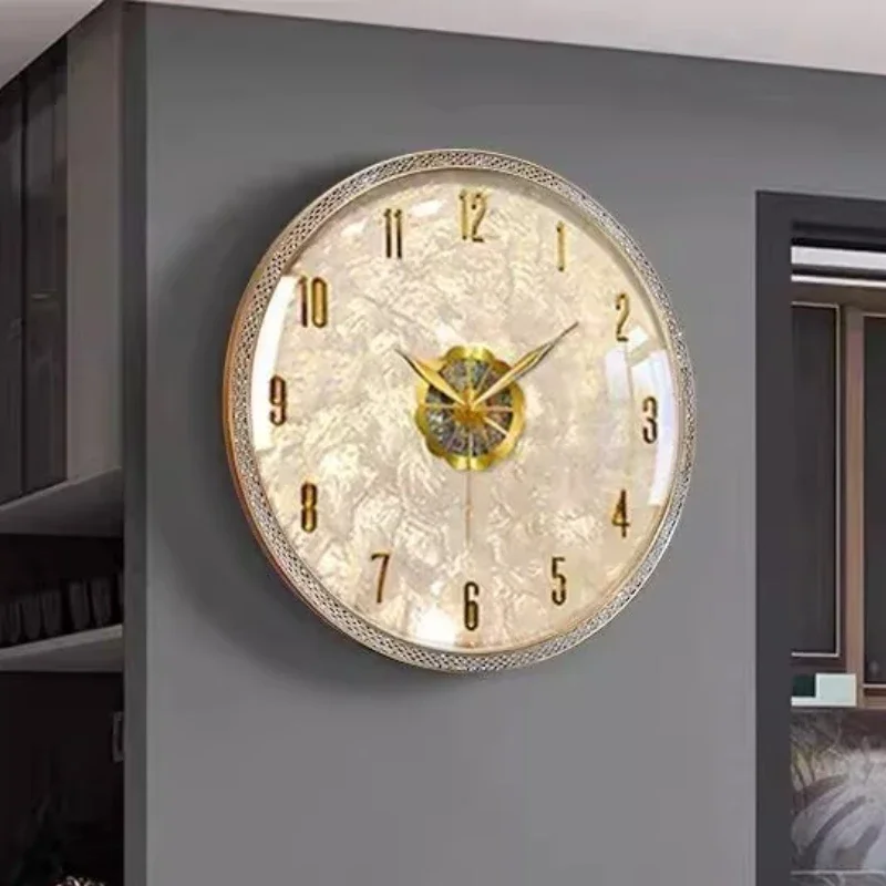 Lighting Home Decor Wall Clocks - 모던 라이트 럭셔리 거실 벽시계 방