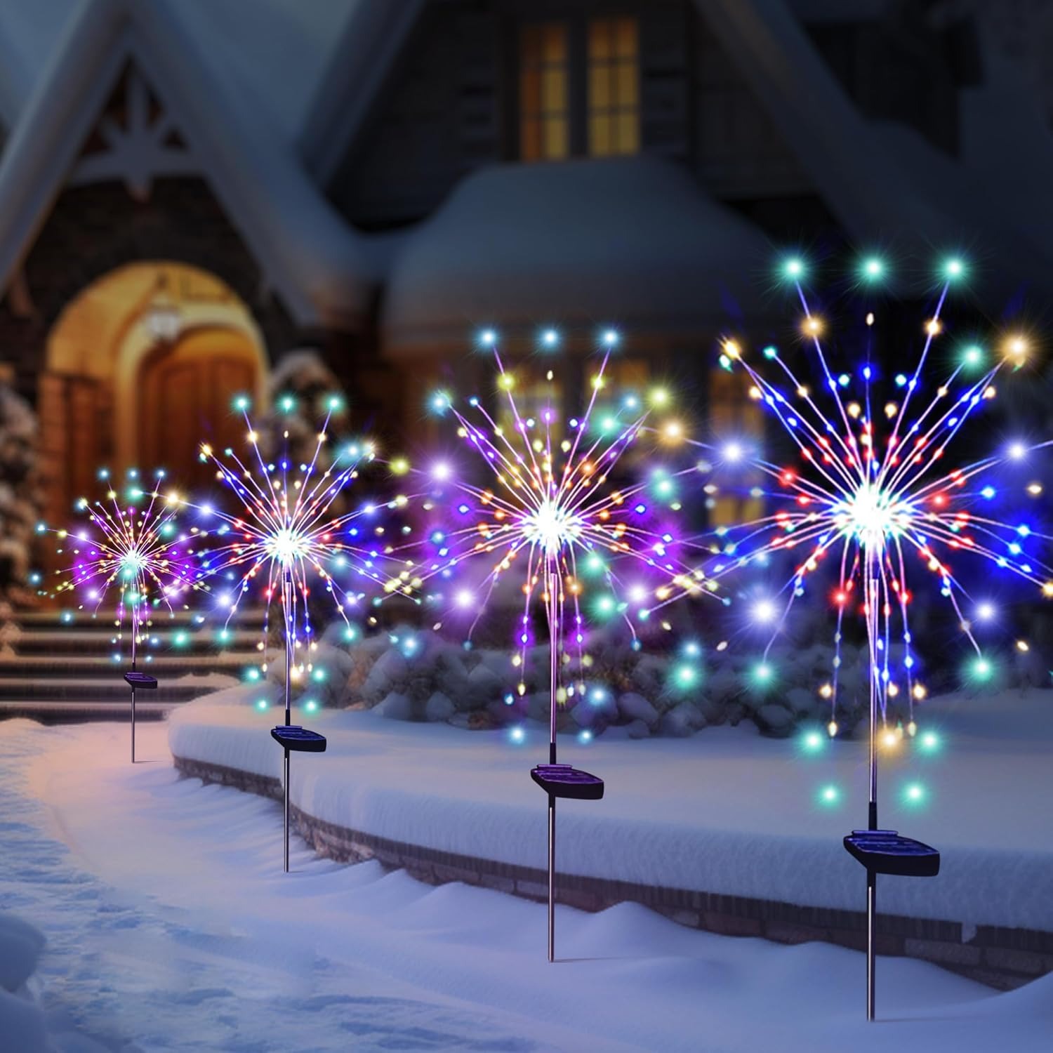 Outdoor Lighting Wedding Decor - 태양광 LED 불꽃놀이 장식등 야외 정원