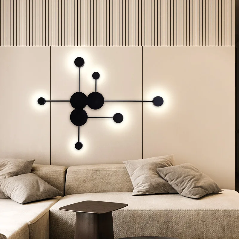 Lighting Home Decor Wall Clocks - 거실용 모던 LED 벽 스콘스 조명,