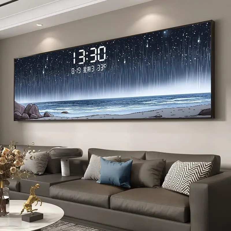 Lighting Home Decor Wall Clocks - 온도 날짜 벽시계 고급 독특한 디자인