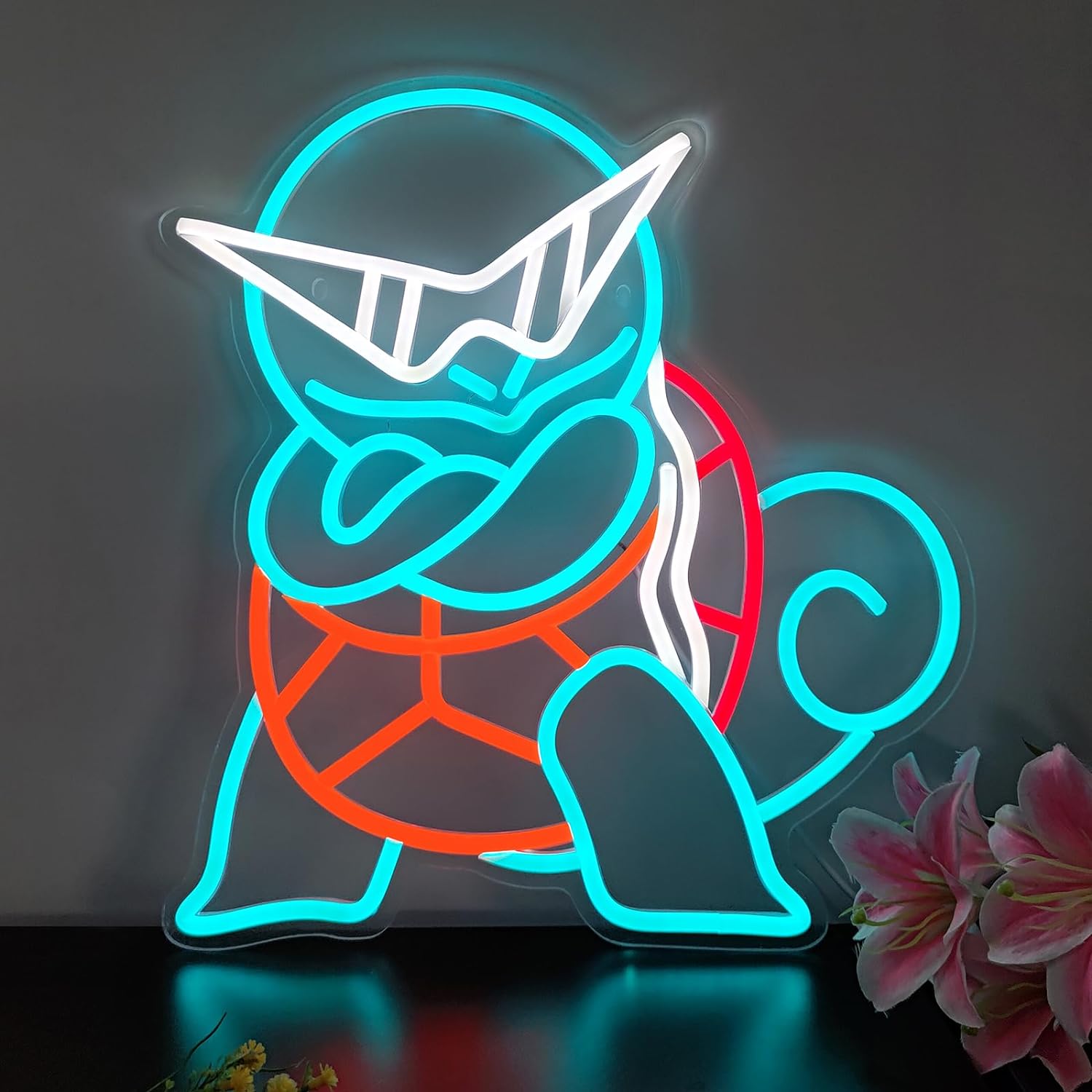 Decor Lighting Fans - 포켓몬 꼬부기 네온사인 LED 벽걸이 네온