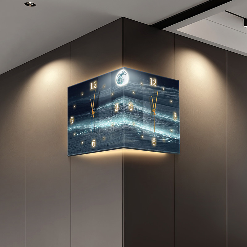 Lighting Home Decor Wall Clocks - LED 디지털 벽시계 고급 레스토랑 거실