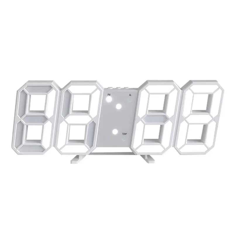 침실용 3D 디지털 벽시계 장식, 가정용 조절식 거실  - Lighting Home Decor Wall Clocks 리뷰 및 가격