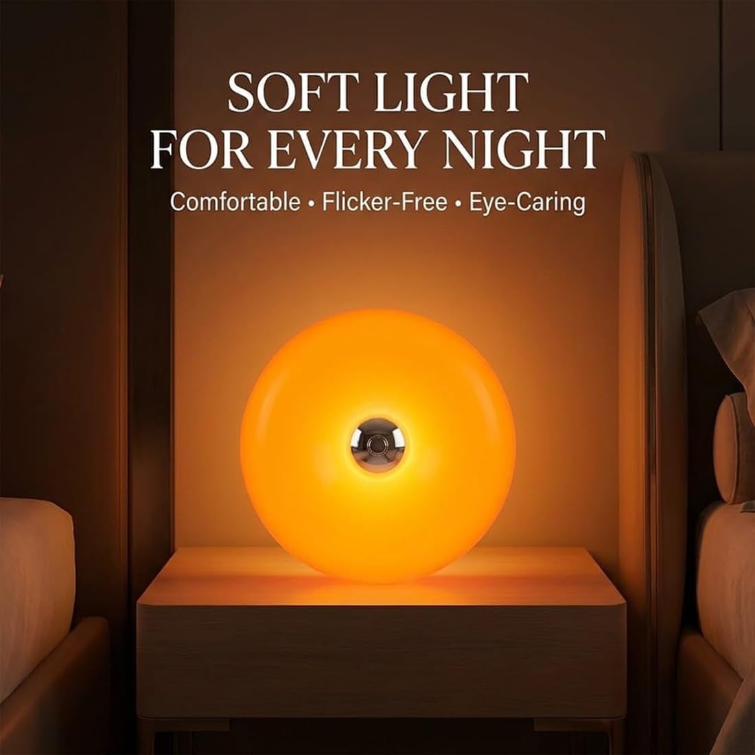 창의적인 오렌지 도넛 무드등, 충전식 오렌지 도넛 벽등 - Colour Changing Bulb 리뷰 및 가격