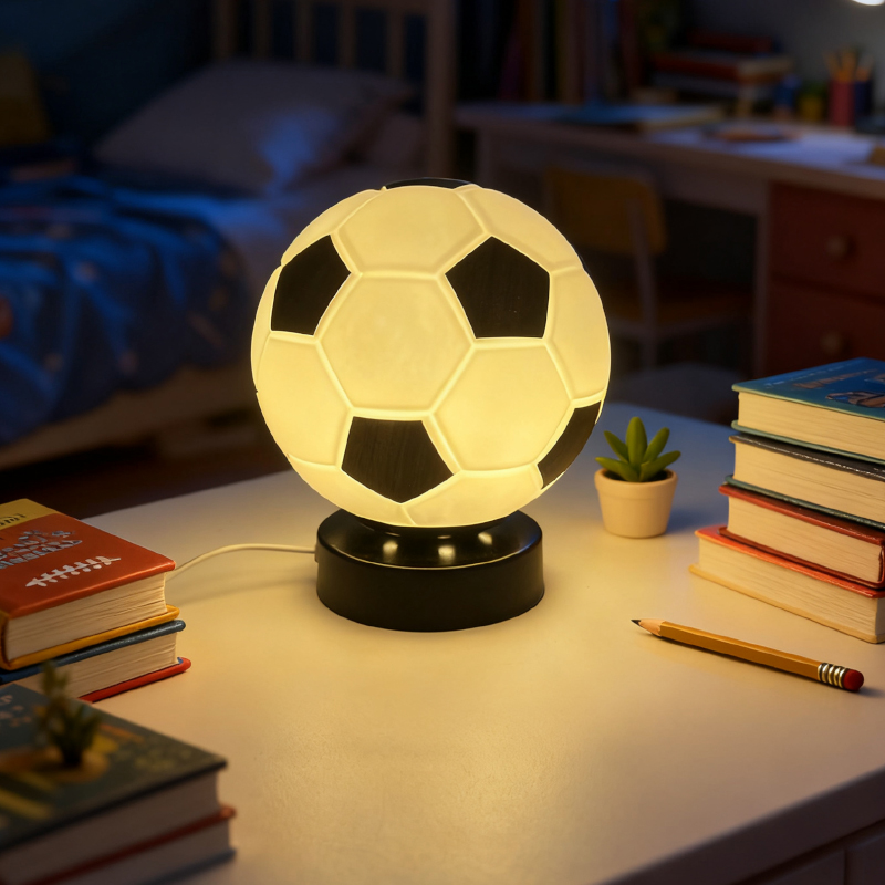축구 LED 고급 창의적인 선물 테이블 램프 새해 어린 - Lighting Decor 리뷰 및 가격