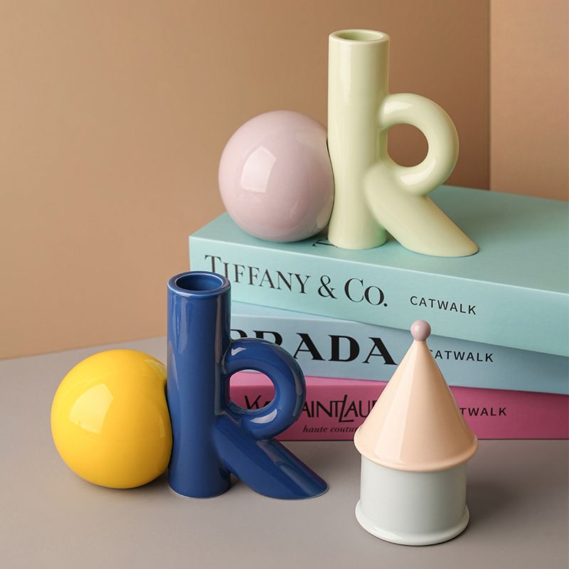 4가지 색상 OK-자형 세라믹 화병 모던 홈 거실 데스 - Ok Lighting Decor 리뷰 및 가격