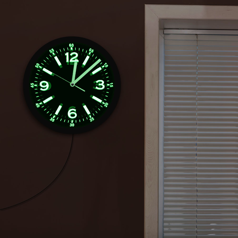 LED 네온 라이트 벽시계, 모던한 디자인, 큰 숫자, - Lighting Home Decor Wall Clocks 리뷰 및 가격