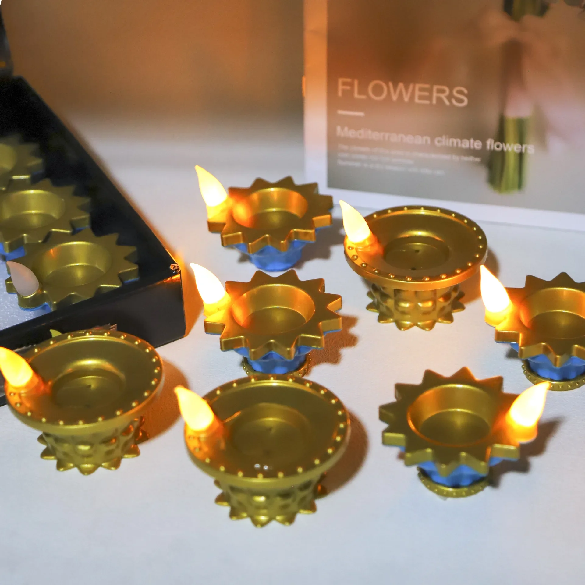 전기 물 센서 촛불 깜박임 부동 차 빛 인도 오일 램프 - Decor Lighting India 리뷰 및 가격
