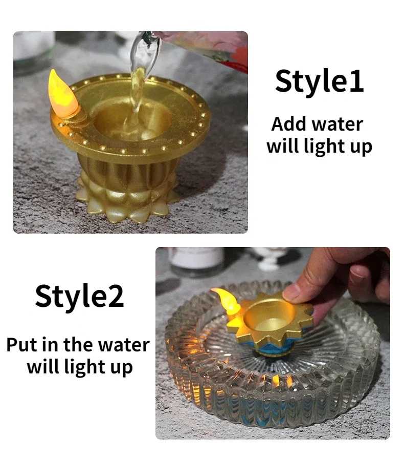 전기 물 센서 촛불 깜박임 부동 차 빛 인도 오일 램프 - Decor Lighting India 리뷰 및 가격