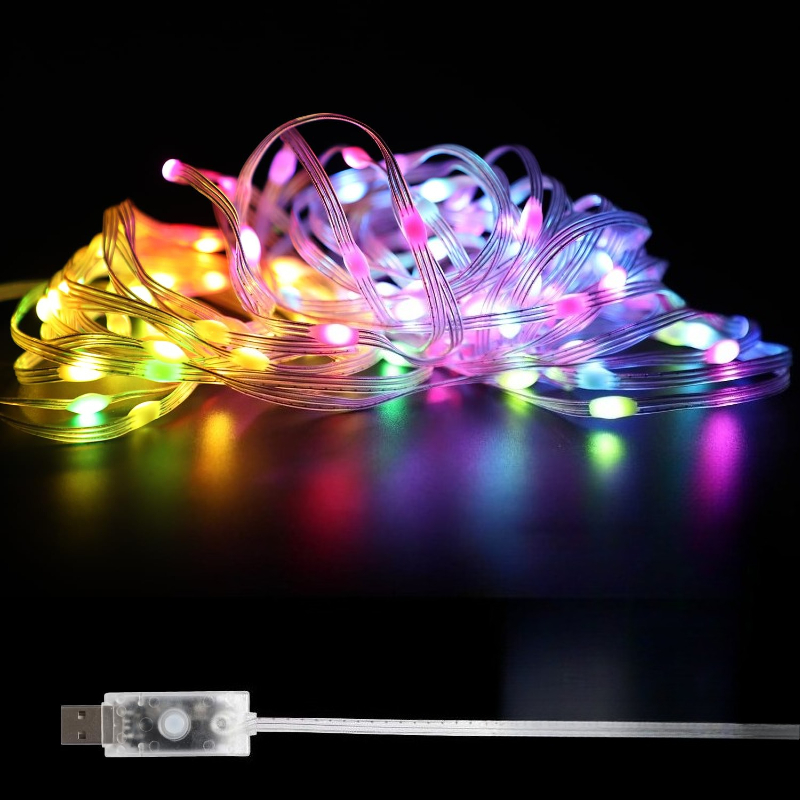 5/10M RGBIC USB LED 스트링 조명, 블루 - Lighting Christmas Decor 리뷰 및 가격