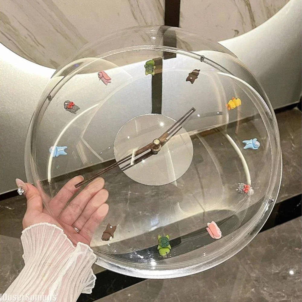 GGE 원형 벽시계 북유럽 모던 미니멀리스트 홈 거실  - Lighting Home Decor Wall Clocks 리뷰 및 가격