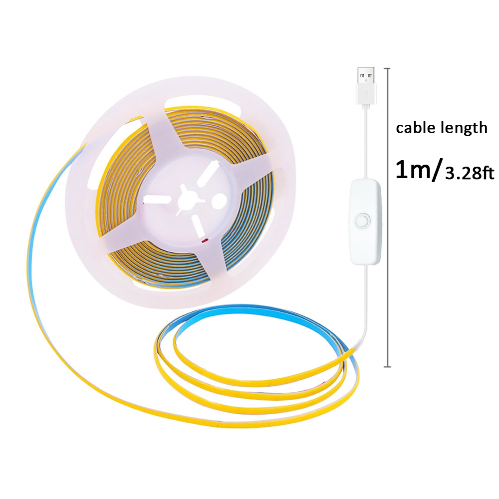3mm 초박형 LED COB 스트립 USB 5V 플렉시 - Decor Lighting Hours 리뷰 및 가격