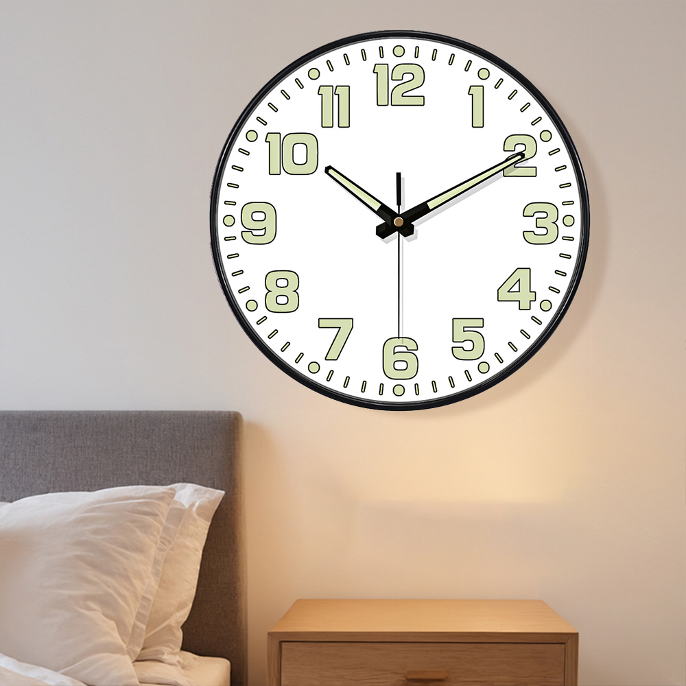 야광 벽시계 어두운 밤에도 빛나는 대형 디지털 쿼츠 무 - Lighting Home Decor Wall Clocks 리뷰 및 가격