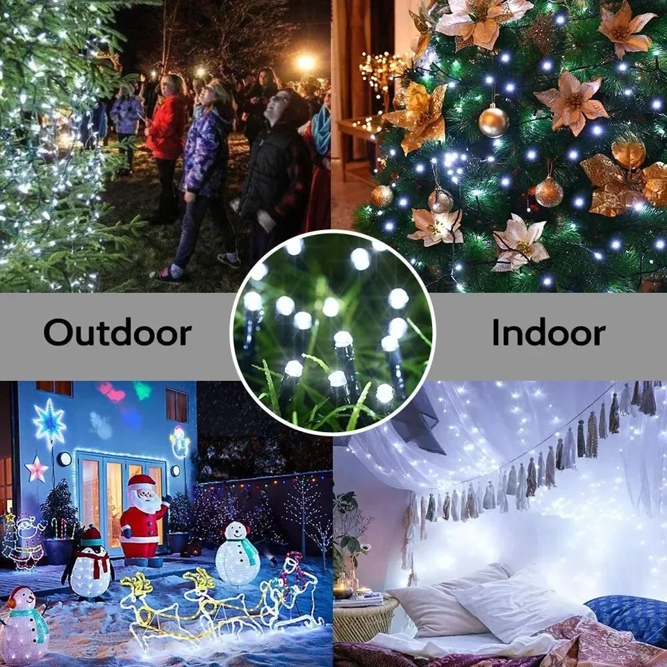 LED 태양광 야외 요정 조명 풀 스카이 스타 조명 방 - Outdoor Lighting Wedding Decor 리뷰 및 가격