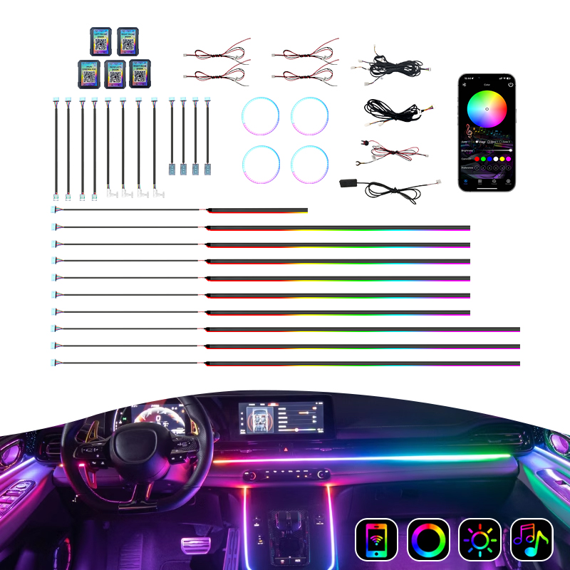 판매 1위 자동차 앰비언트 라이트 키트 18 in 1/ - Ambient Led Strip 리뷰 및 가격