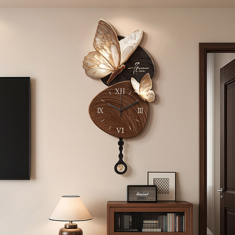 업그레이드 나이트 라이트 벽시계 나무 패션 디자인 현대 - Lighting Home Decor Wall Clocks 리뷰 및 가격