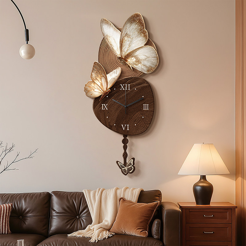 업그레이드 나이트 라이트 벽시계 나무 패션 디자인 현대 - Lighting Home Decor Wall Clocks 리뷰 및 가격
