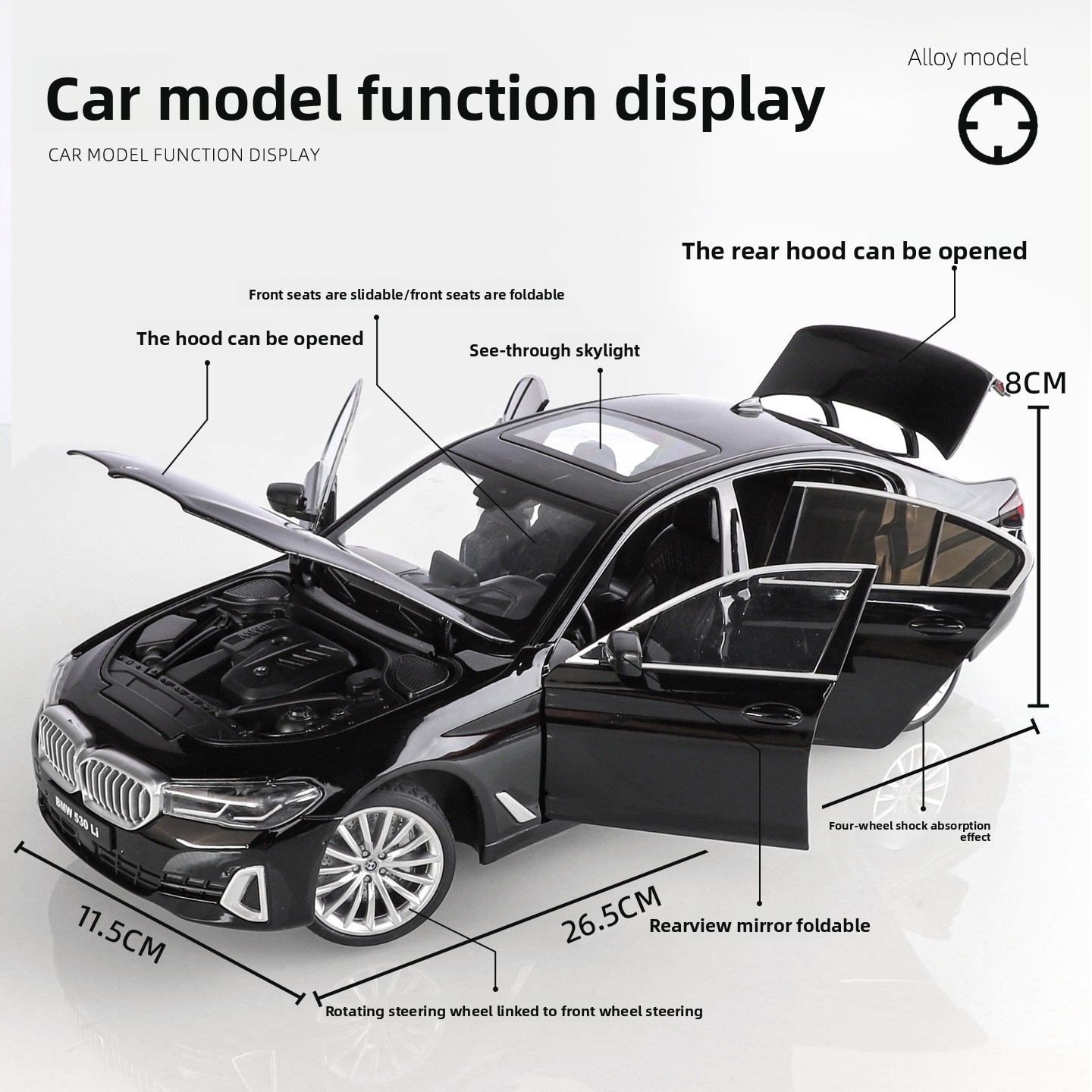 OK 1:18 BMW 530li 합금 자동차 모형 사운 - Ok Lighting Decor 리뷰 및 가격