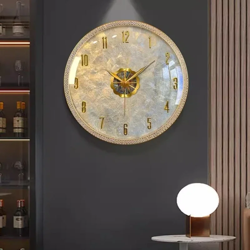 모던 라이트 럭셔리 거실 벽시계 방 장식 홈 데코 아이 - Lighting Home Decor Wall Clocks 리뷰 및 가격