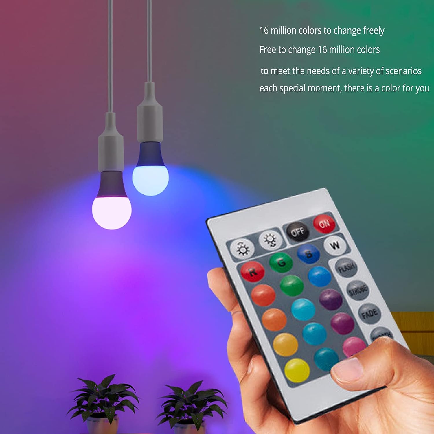 E27 220V 16 색상 RGB 전구 LED 멀티 컬 - Colour Changing Bulb 리뷰 및 가격
