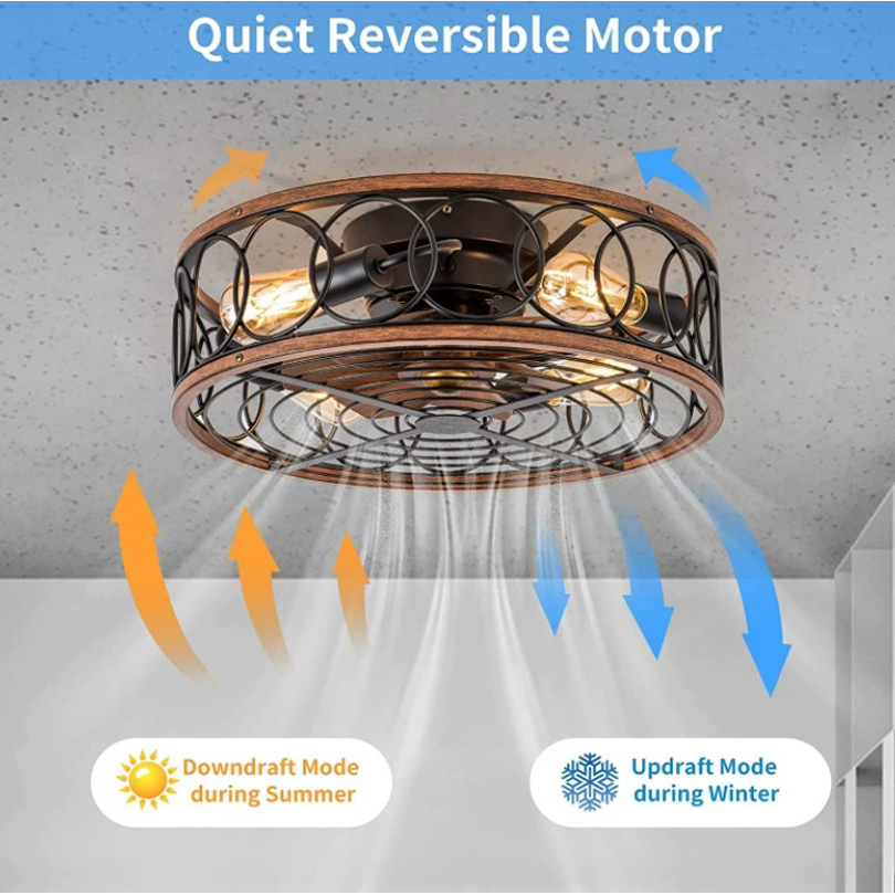 스마트 천장 팬 팬 조명 원격 제어 침실 장식 환기 램 - Decor Lighting Fans 리뷰 및 가격