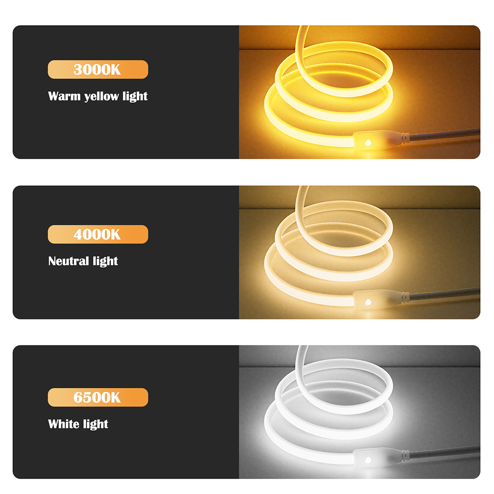 220V 스위치 전원 COB LED 네온 스트립 라이트 - Decor Lighting Hours 리뷰 및 가격