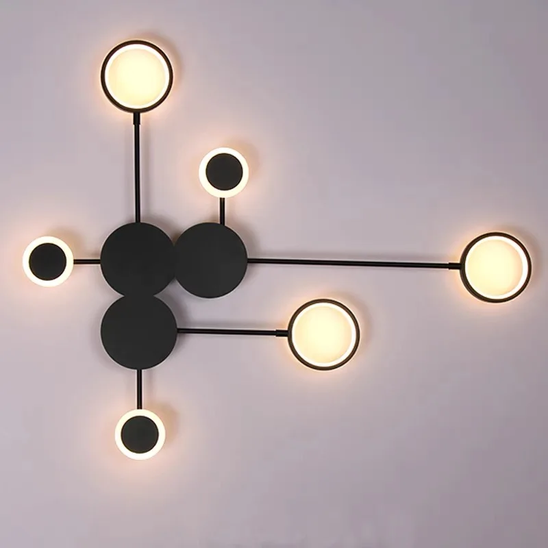 거실용 모던 LED 벽 스콘스 조명, 복도 장식, 시계 - Lighting Home Decor Wall Clocks 리뷰 및 가격