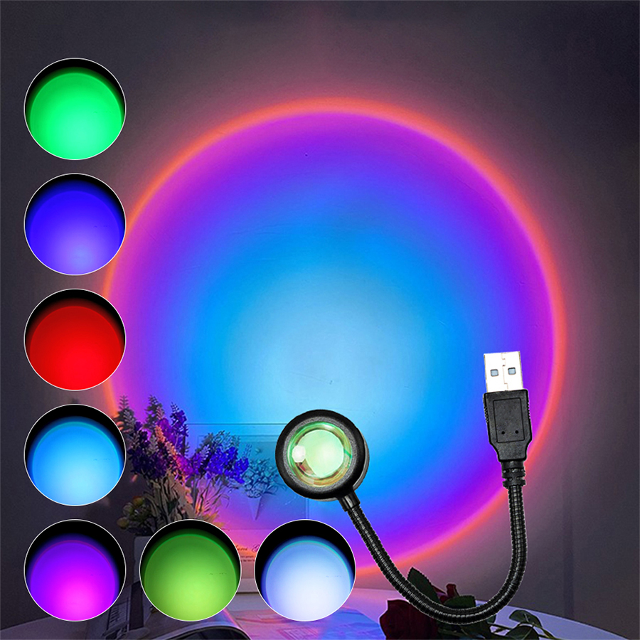 USB LED 선셋 램프 프로젝터 무드등 골든 아워 사 - Decor Lighting Hours 리뷰 및 가격