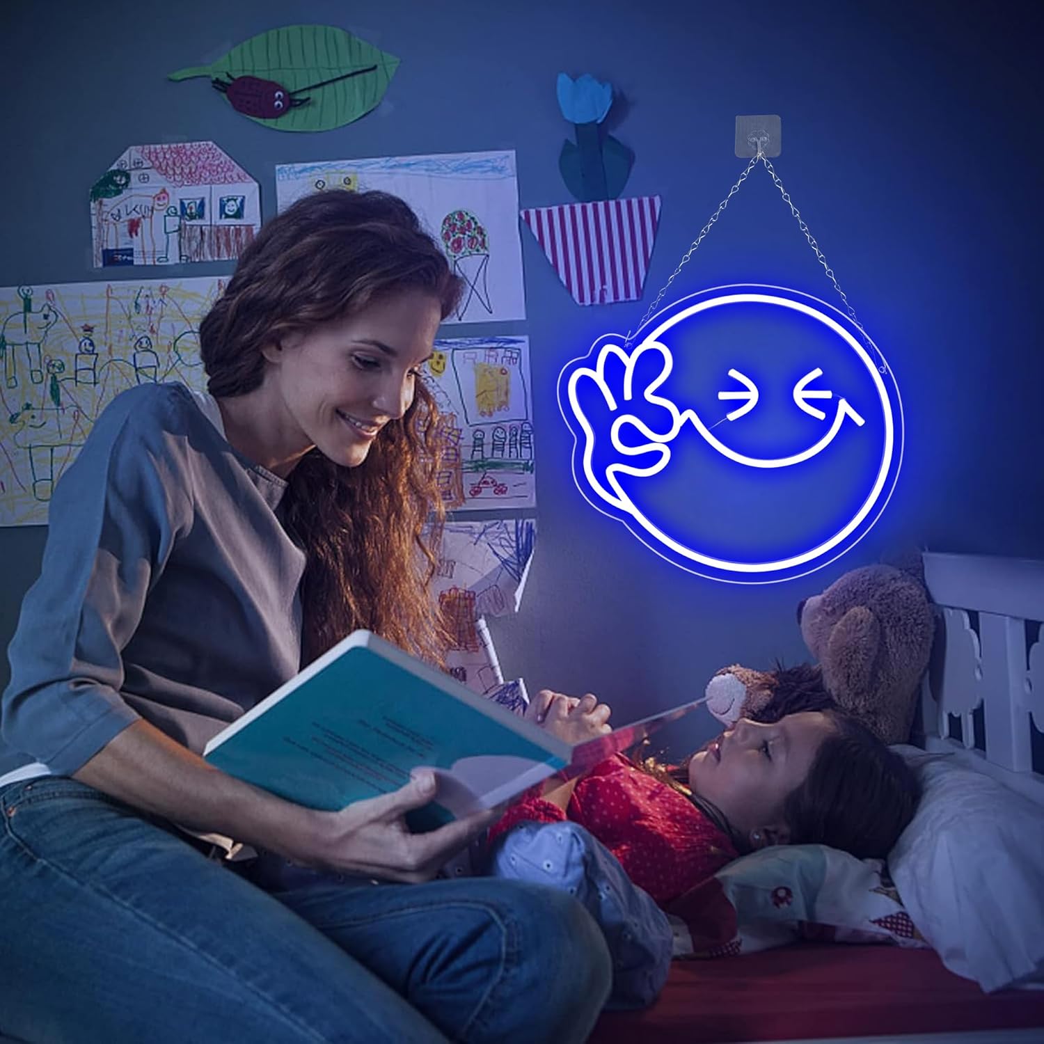 이모티콘 스마일 OK 네온사인 USB 디밍 가능 LED - Ok Lighting Decor 리뷰 및 가격