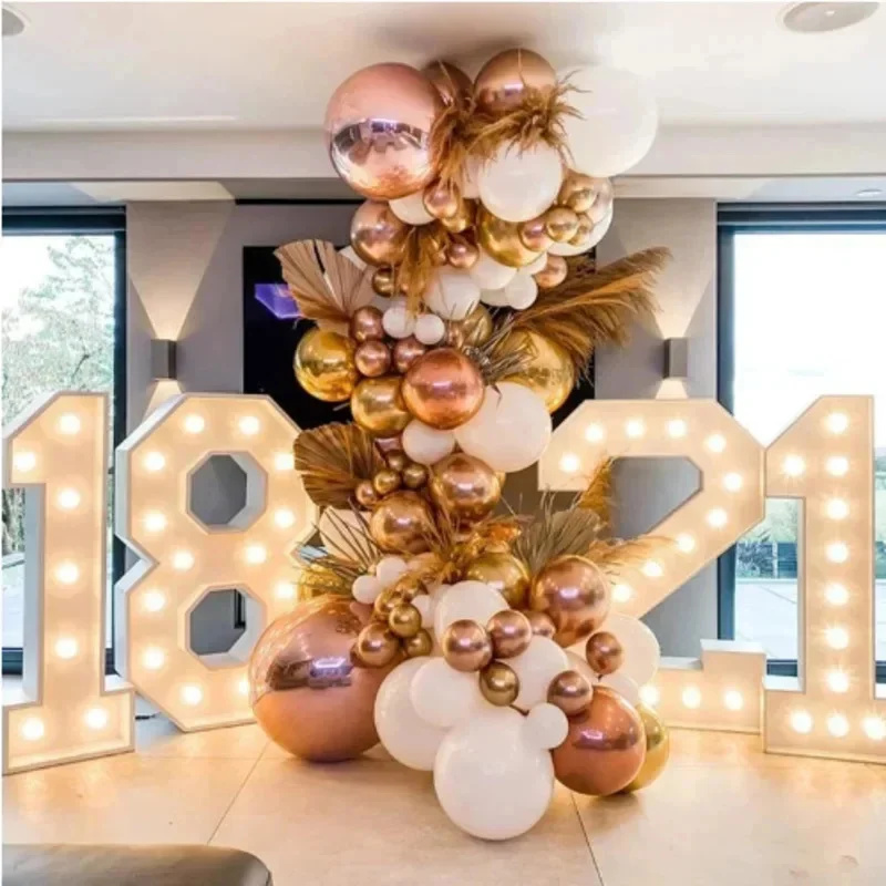 독립형 LED 조명 120cm 높이 마키 장식물 생일  - Lighting Decor Photos 리뷰 및 가격