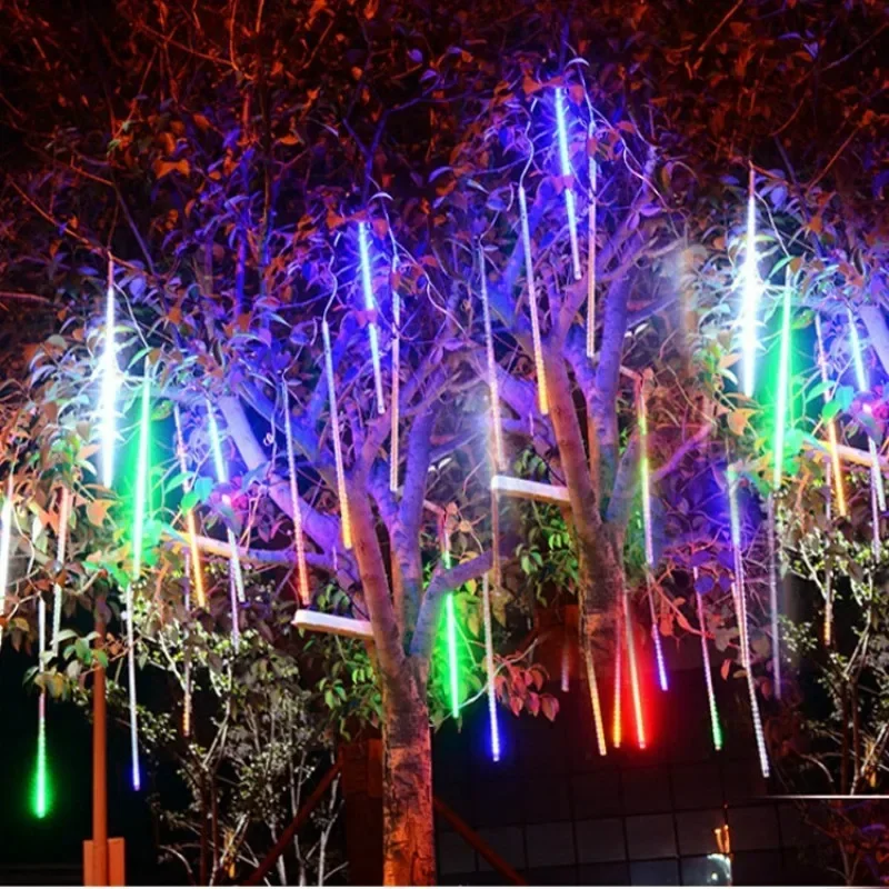 30cm /50cm 방수 유성우 비 8 튜브 LED 문 - Outdoor Lighting Wedding Decor 리뷰 및 가격