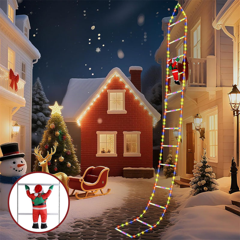 LED 크리스마스 조명 산타클로스 장식 사다리형 조명줄 - Lighting Christmas Decor 리뷰 및 가격