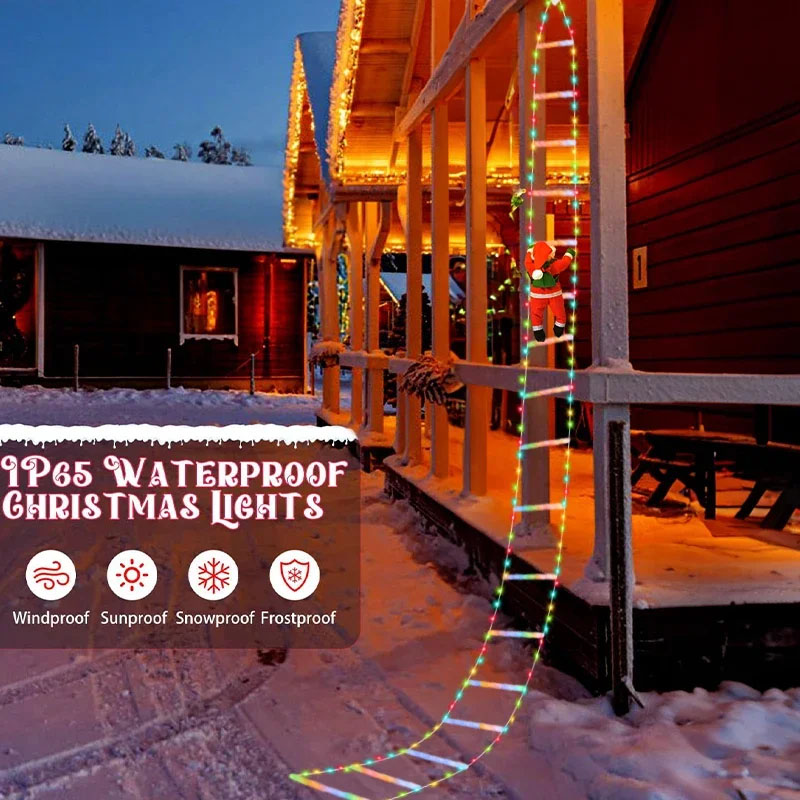 LED 크리스마스 조명 산타클로스 장식 사다리형 조명줄 - Lighting Christmas Decor 리뷰 및 가격