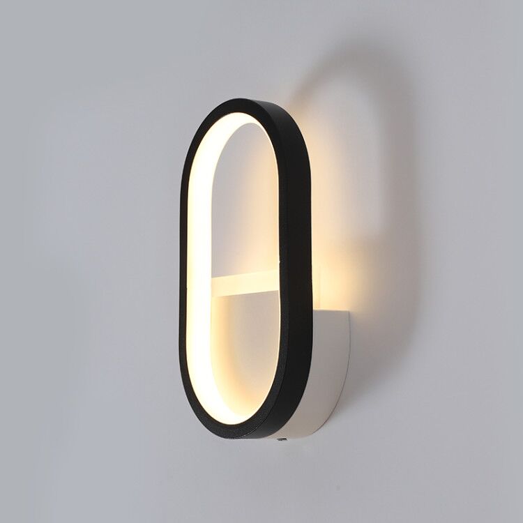 현대적인 북유럽 LED 벽등, 미니멀리스트 블랙 기하학 - Lighting Decor 리뷰 및 가격