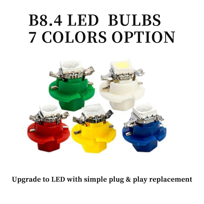 10Pcs 12V 7 색 B8.4 새로운 B8.4D 5 - Colour Changing Bulb 리뷰 및 가격