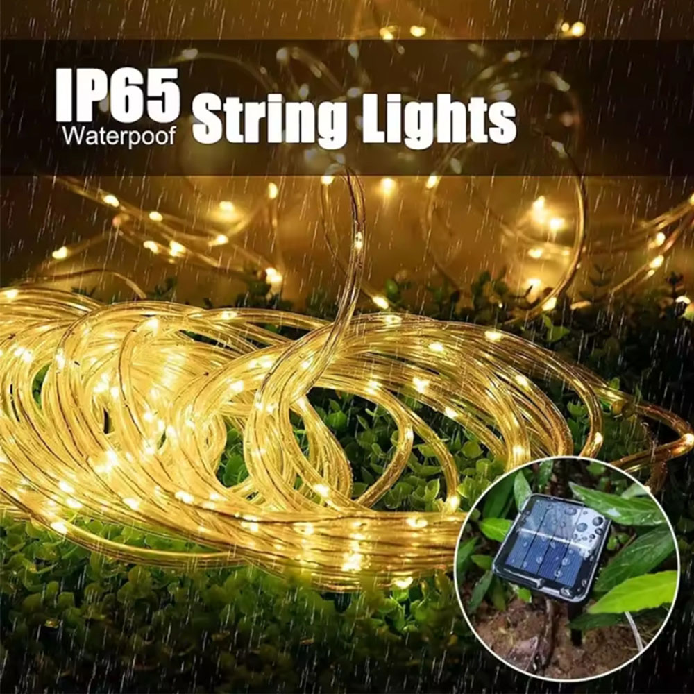 태양광 야외 LED 튜브 로프 가랜드 조명, 방수 글로 - Outdoor Lighting Wedding Decor 리뷰 및 가격