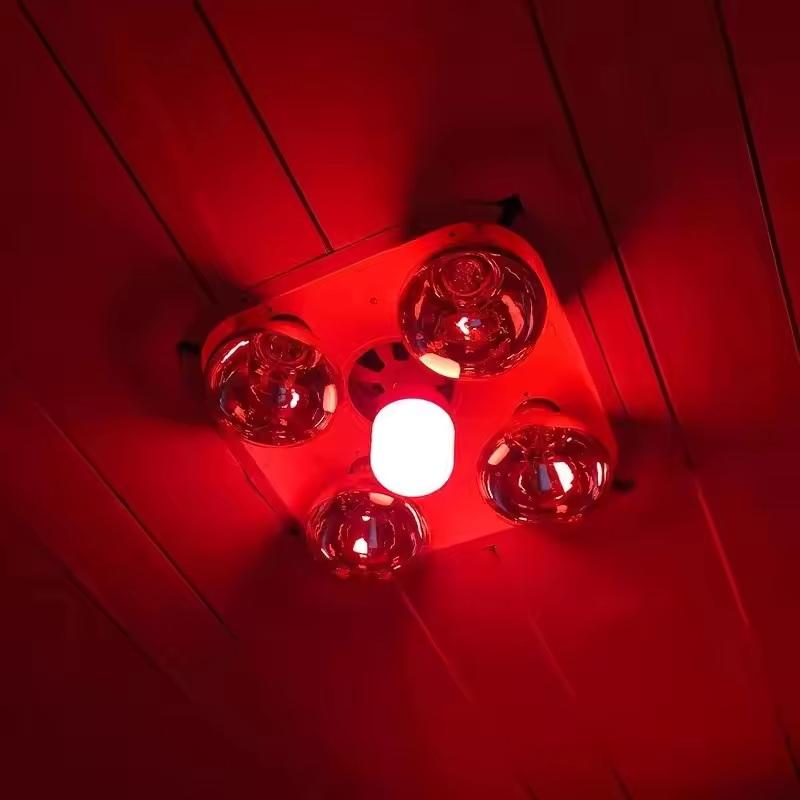 새로운 고출력 레드 LED 전구 E27/B22 220V - Lighting Christmas Decor 리뷰 및 가격