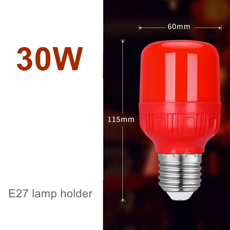 새로운 고출력 레드 LED 전구 E27/B22 220V - Lighting Christmas Decor 리뷰 및 가격