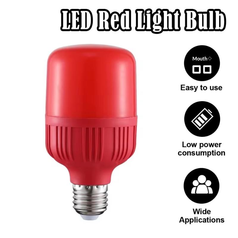 새로운 고출력 레드 LED 전구 E27/B22 220V - Lighting Christmas Decor 리뷰 및 가격