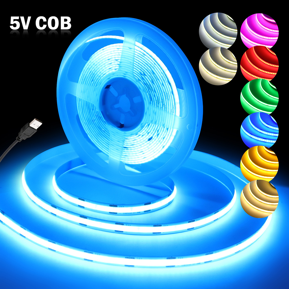 DC 5V COB LED 스트립 라이트 320LEDs/ - Decor Lighting Hours 리뷰 및 가격