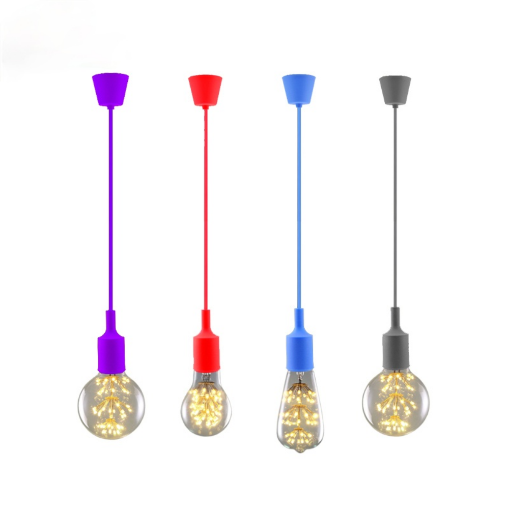펜던트 조명 현대 간단한 단일 헤드 실리카 젤 펜던트  - Colour Changing Bulb 리뷰 및 가격