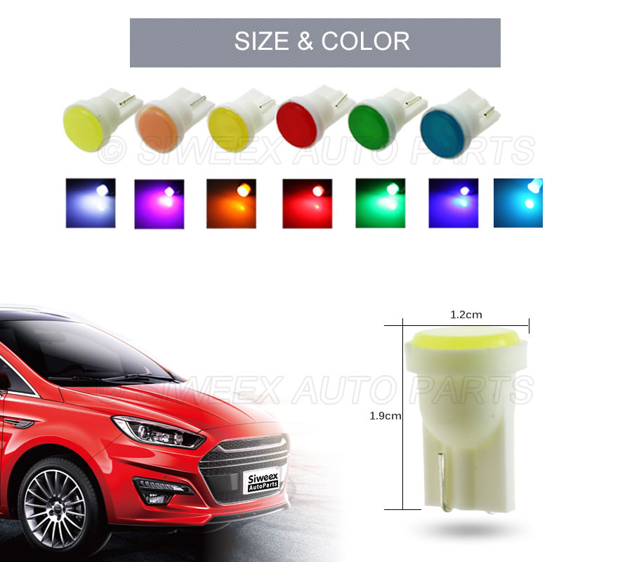 10 Pcs T10 W5W 자동차 인테리어 LED 웨지 - Colour Changing Bulb 리뷰 및 가격