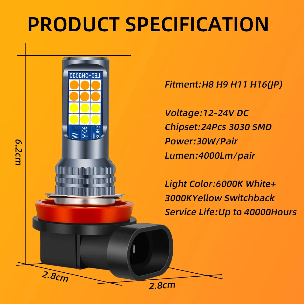 Subaru Forester 용 2Pcs LED 안개  - Colour Changing Bulb 리뷰 및 가격