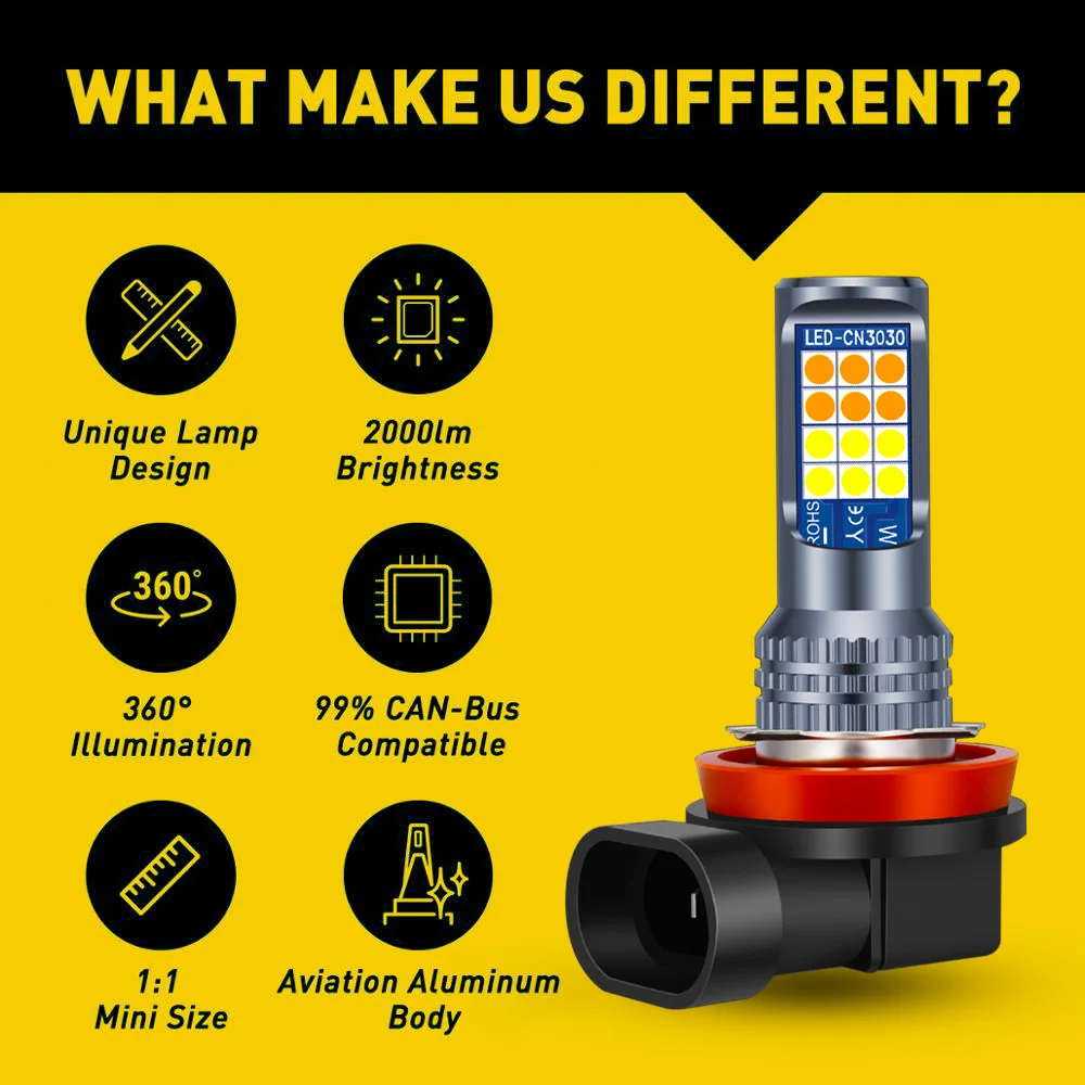 Subaru Forester 용 2Pcs LED 안개  - Colour Changing Bulb 리뷰 및 가격