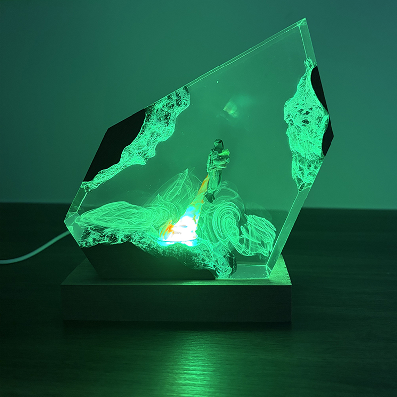 공상 과학 애니메이션 피규어 생물 레진 테이블 램프 창 - Lighting Christmas Decor 리뷰 및 가격