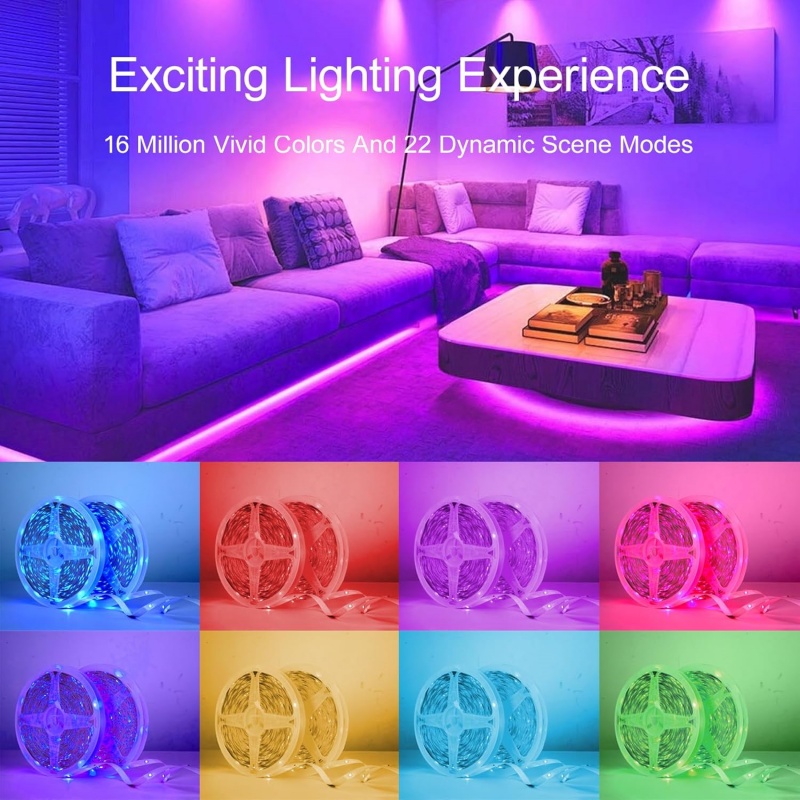 LED 스트립 조명 스마트 RGB LED 조명 앱 제어 - Colour Changing Bulb 리뷰 및 가격