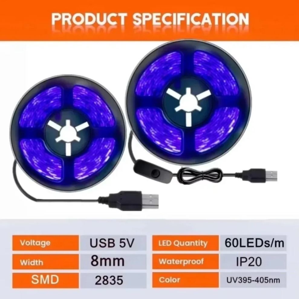 UV LED 스트립 SMD2835 DC5V 395-40 - Decor Lighting Hours 리뷰 및 가격