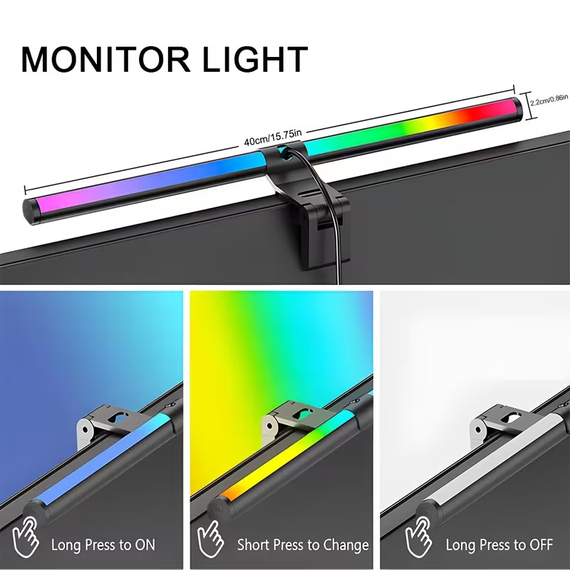 LED 컴퓨터 스크린 걸이형 라이트 바 USB 모니터  - Touch Dimmer Lamp 리뷰 및 가격